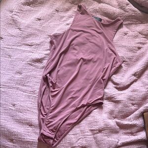 5/$25 Mauve/ Dusty Pink Sleeveless Bodysuit